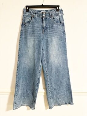 Habitual Light Wash High-Rise Wide-Leg Jeans - Size 10/30